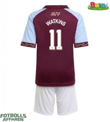 Aston Villa Ollie Watkins #11 Hemmaställ Barn 2025-26 Kortärmad (+ Korta byxor)